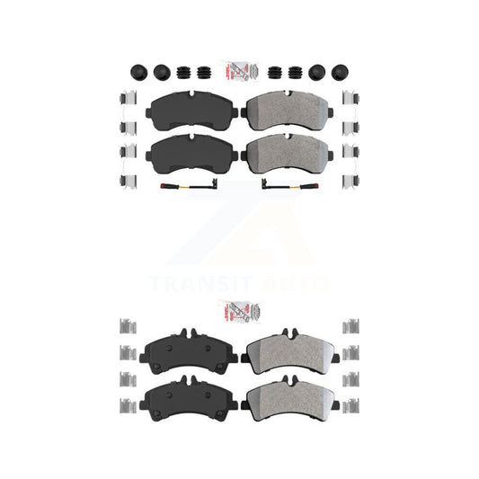 Semi-Metallic Disc Brake Pads Front Rear Kit For Sprinter 3500 Mercedes-Benz
