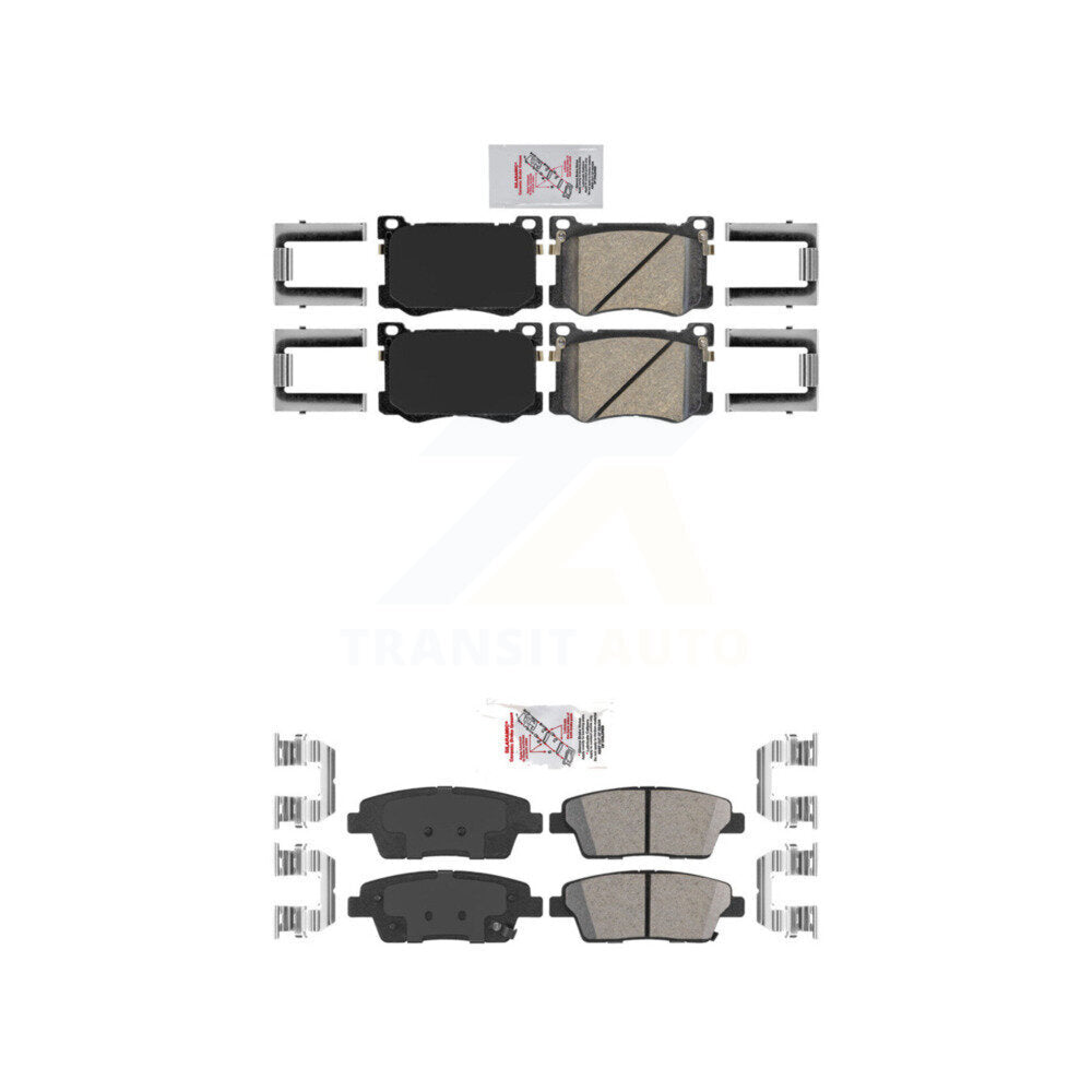 Ceramic Disc Brake Pads Front Rear Kit For Hyundai Genesis G80 Kia K900