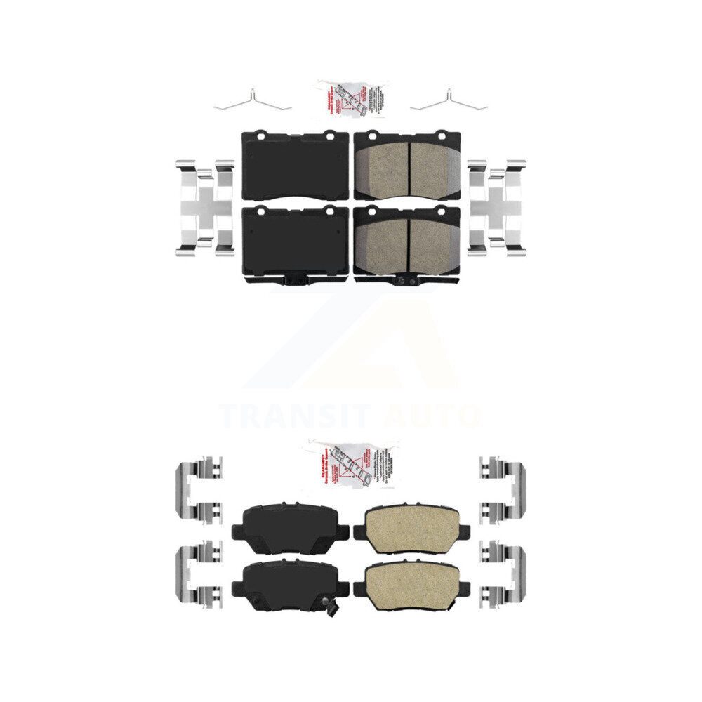 Ceramic Disc Brake Pads Front Rear Kit For 2005-2012 Acura RL