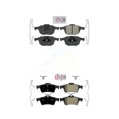 Semi-Metallic Disc Brake Pads Front Rear Kit For Ford Mazda 3 Escape Focus 5 S40
