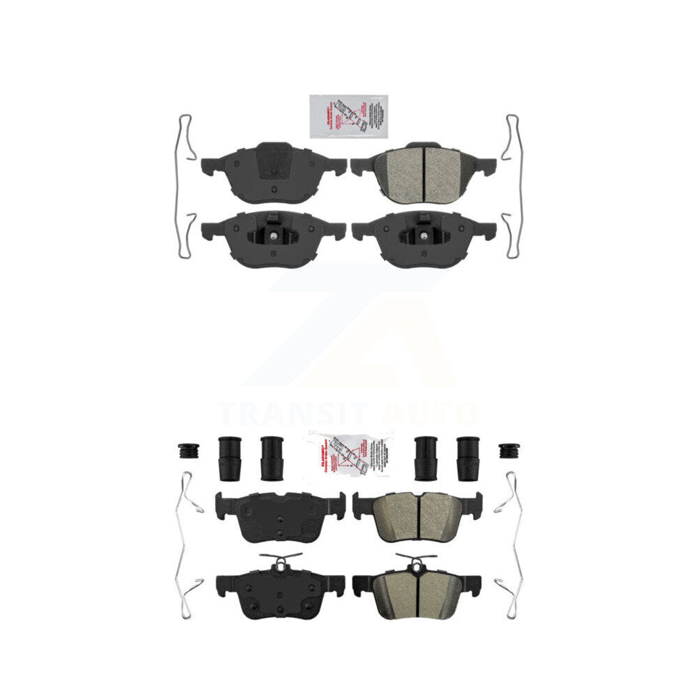 Semi-Metallic Disc Brake Pads Front Rear Kit For Ford Escape
