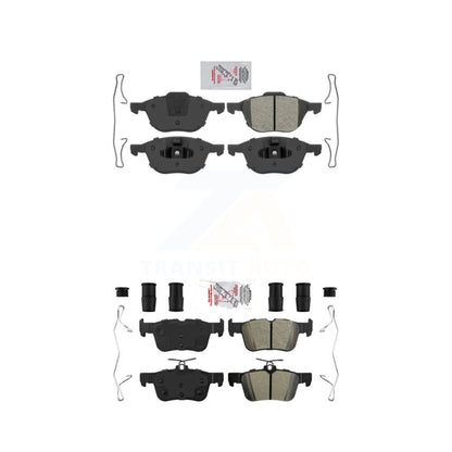 Semi-Metallic Disc Brake Pads Front Rear Kit For Ford Escape
