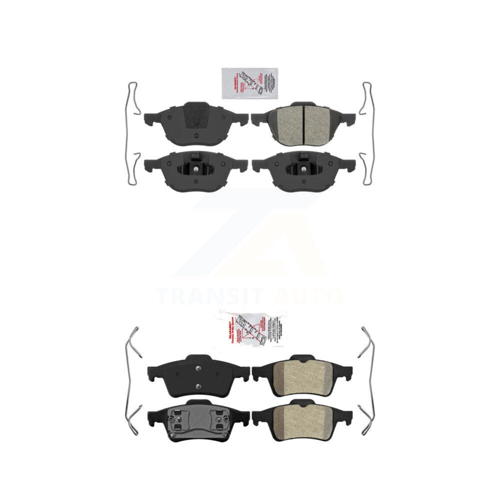 Semi-Metallic Disc Brake Pads Front Rear Kit For Mazda 3 5