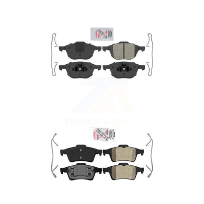 Semi-Metallic Disc Brake Pads Front Rear Kit For Mazda 3 5