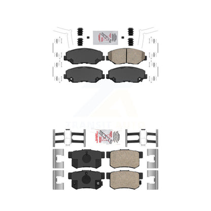 Ceramic Disc Brake Pads Front Rear Kit For Honda Civic Acura ILX