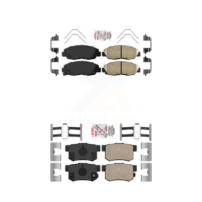 Ceramic Disc Brake Pads Front Rear Kit For Honda Civic