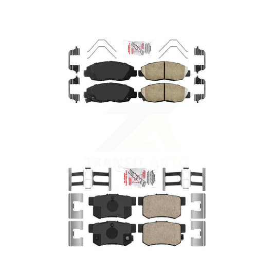 Ceramic Disc Brake Pads Front Rear Kit For Honda Civic