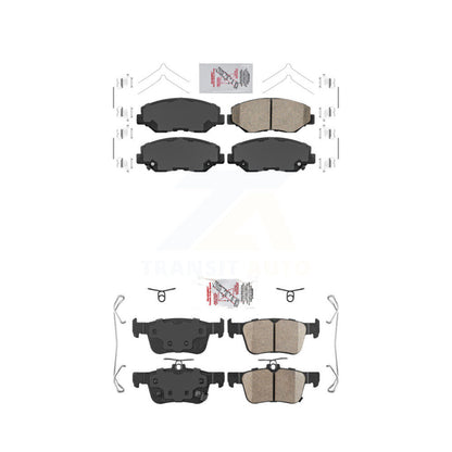 Ceramic Disc Brake Pads Front Rear Kit For Honda Civic