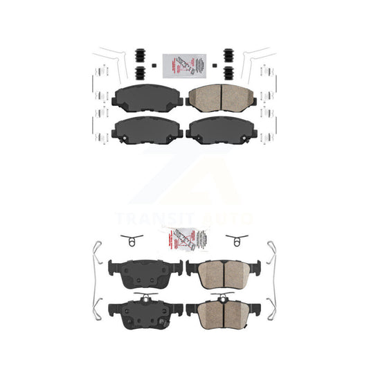 Ceramic Disc Brake Pads Front Rear Kit For Honda Civic