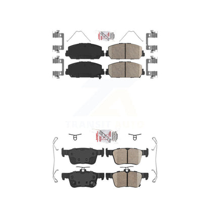 Ceramic Disc Brake Pads Front Rear Kit For Honda Civic