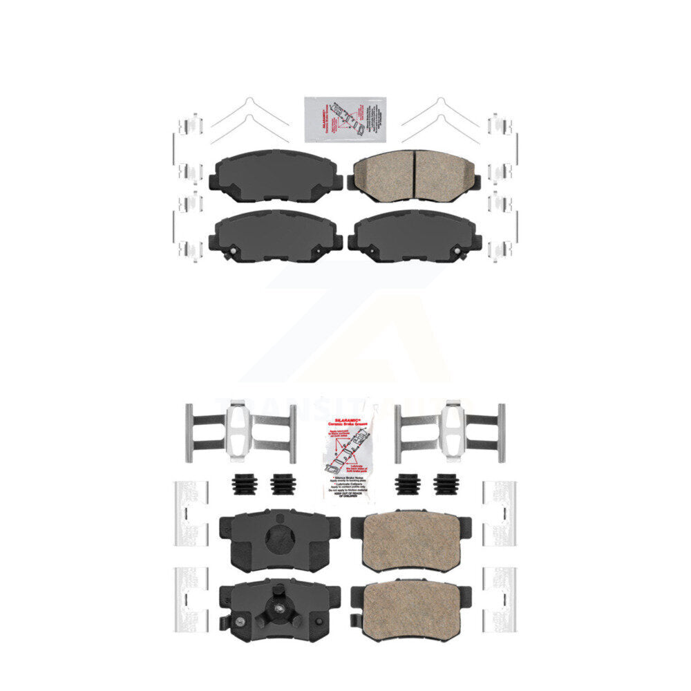 Ceramic Disc Brake Pads Front Rear Kit For Honda CR-V