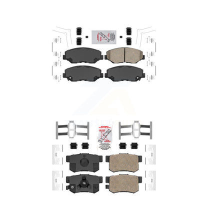 Ceramic Disc Brake Pads Front Rear Kit For Honda CR-V