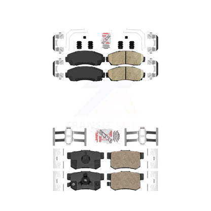 Ceramic Disc Brake Pads Front Rear Kit For Honda CR-V Acura RDX Accord Crosstour