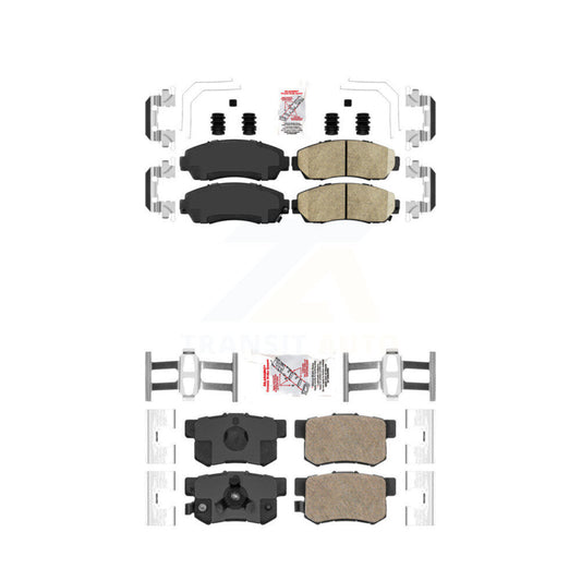 Ceramic Disc Brake Pads Front Rear Kit For Honda CR-V Acura RDX Accord Crosstour