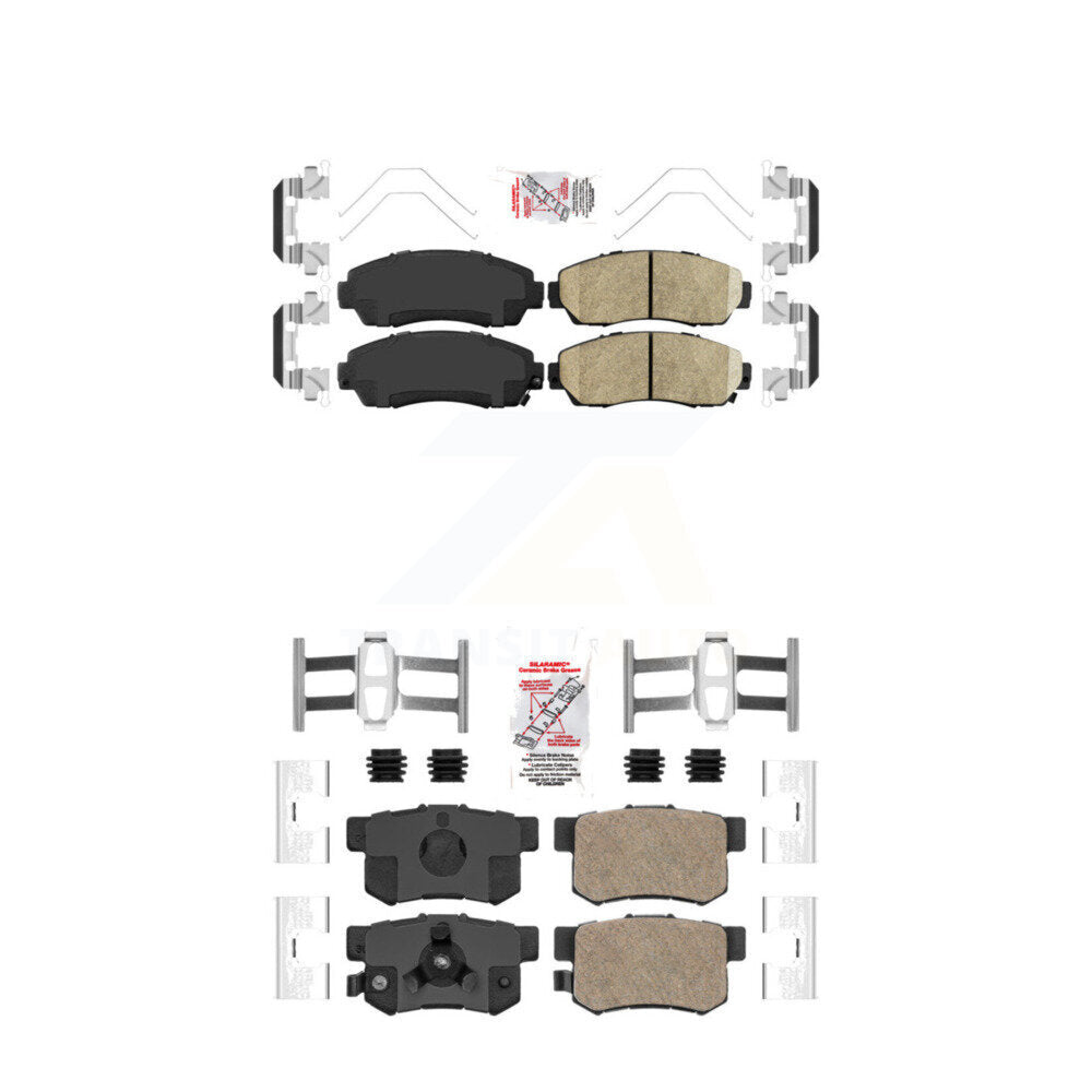 Ceramic Disc Brake Pads Front Rear Kit For Honda CR-V Acura RDX Accord Crosstour