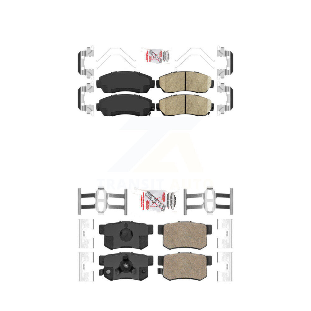 Ceramic Disc Brake Pads Front Rear Kit For Honda CR-V Acura RDX Accord Crosstour