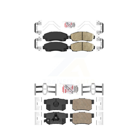 Ceramic Disc Brake Pads Front Rear Kit For Honda CR-V Acura RDX Accord Crosstour