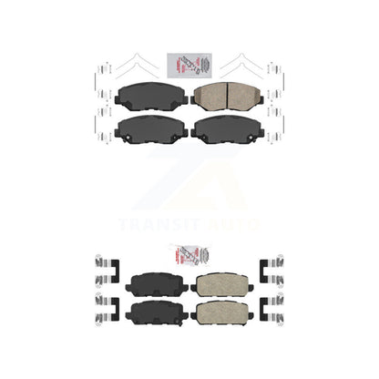 Ceramic Disc Brake Pads Front Rear Kit For 2016 Honda CR-Z