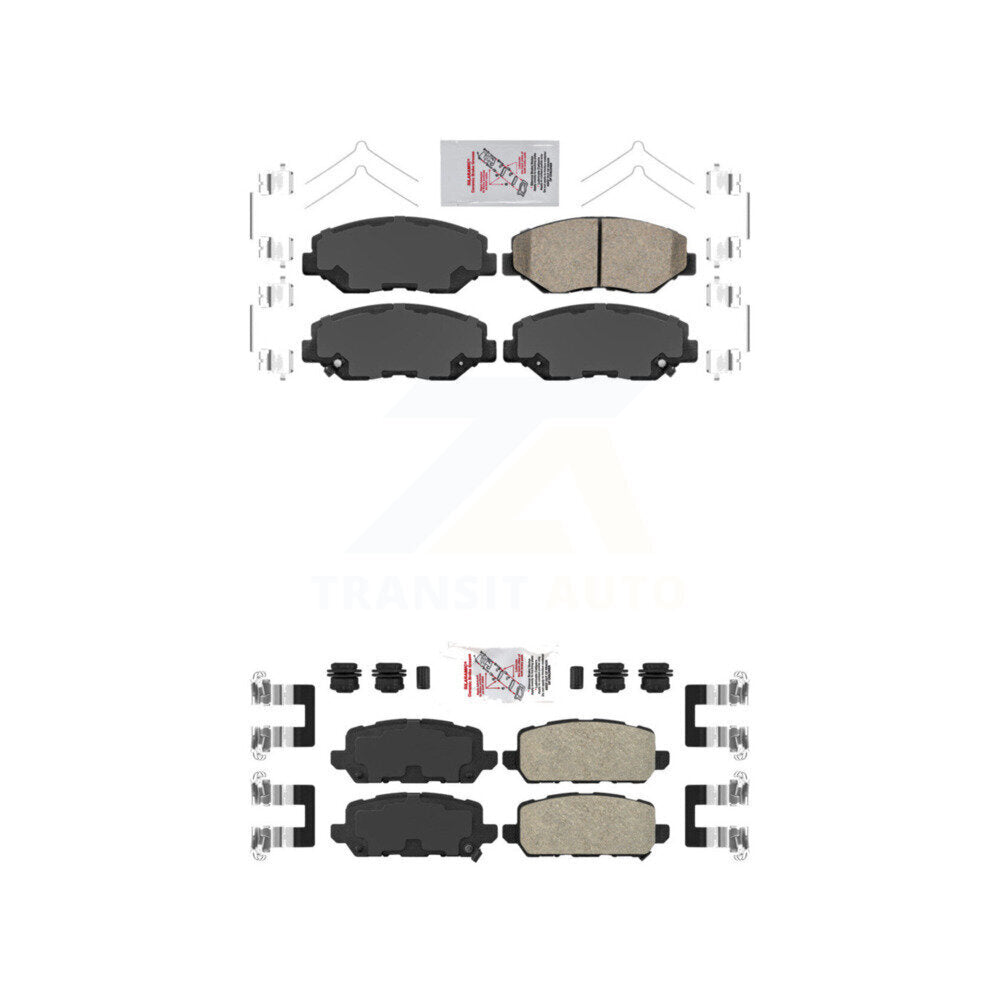 Ceramic Disc Brake Pads Front Rear Kit For 2016 Honda CR-Z