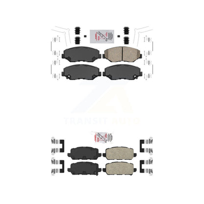 Ceramic Disc Brake Pads Front Rear Kit For 2016 Honda CR-Z