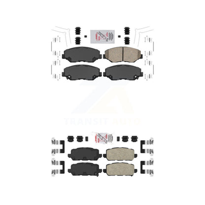 Ceramic Disc Brake Pads Front Rear Kit For 2016 Honda CR-Z