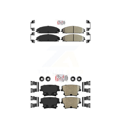 Ceramic Disc Brake Pads Front Rear Kit For Dodge Charger Chrysler 300 Challenger
