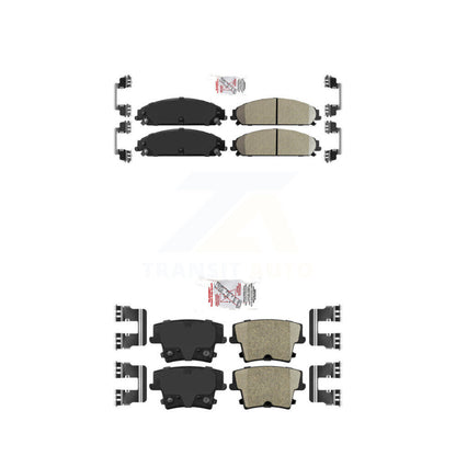 Ceramic Disc Brake Pads Front Rear Kit For Dodge Charger Chrysler 300 Challenger