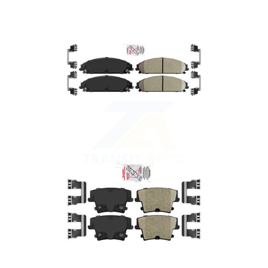 Ceramic Disc Brake Pads Front Rear Kit For Dodge Charger Chrysler 300 Challenger