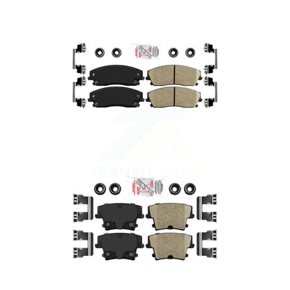 Ceramic Disc Brake Pads Front Rear Kit For Dodge Charger Chrysler 300 Challenger