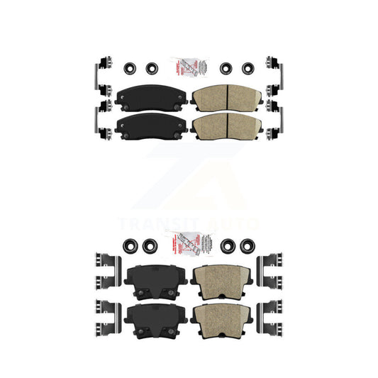 Ceramic Disc Brake Pads Front Rear Kit For Dodge Charger Chrysler 300 Challenger