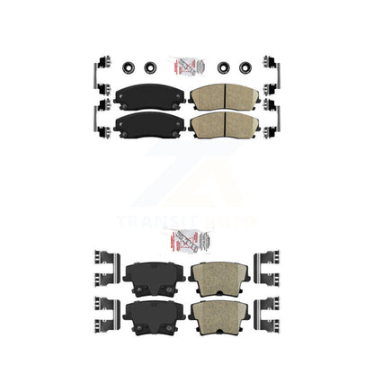 Ceramic Disc Brake Pads Front Rear Kit For Dodge Charger Chrysler 300 Challenger