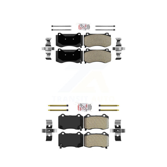 Semi-Metallic Disc Brake Pads Front Rear Kit For Dodge Charger Chrysler 300 Jeep