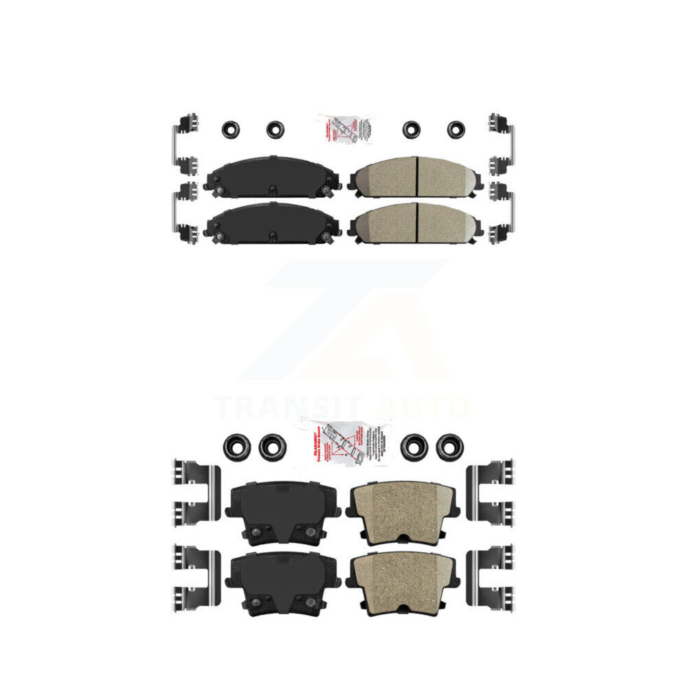 Ceramic Disc Brake Pads Front Rear Kit For Dodge Charger Chrysler 300 Challenger