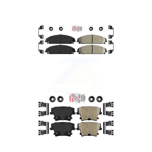 Ceramic Disc Brake Pads Front Rear Kit For Dodge Charger Chrysler 300 Challenger