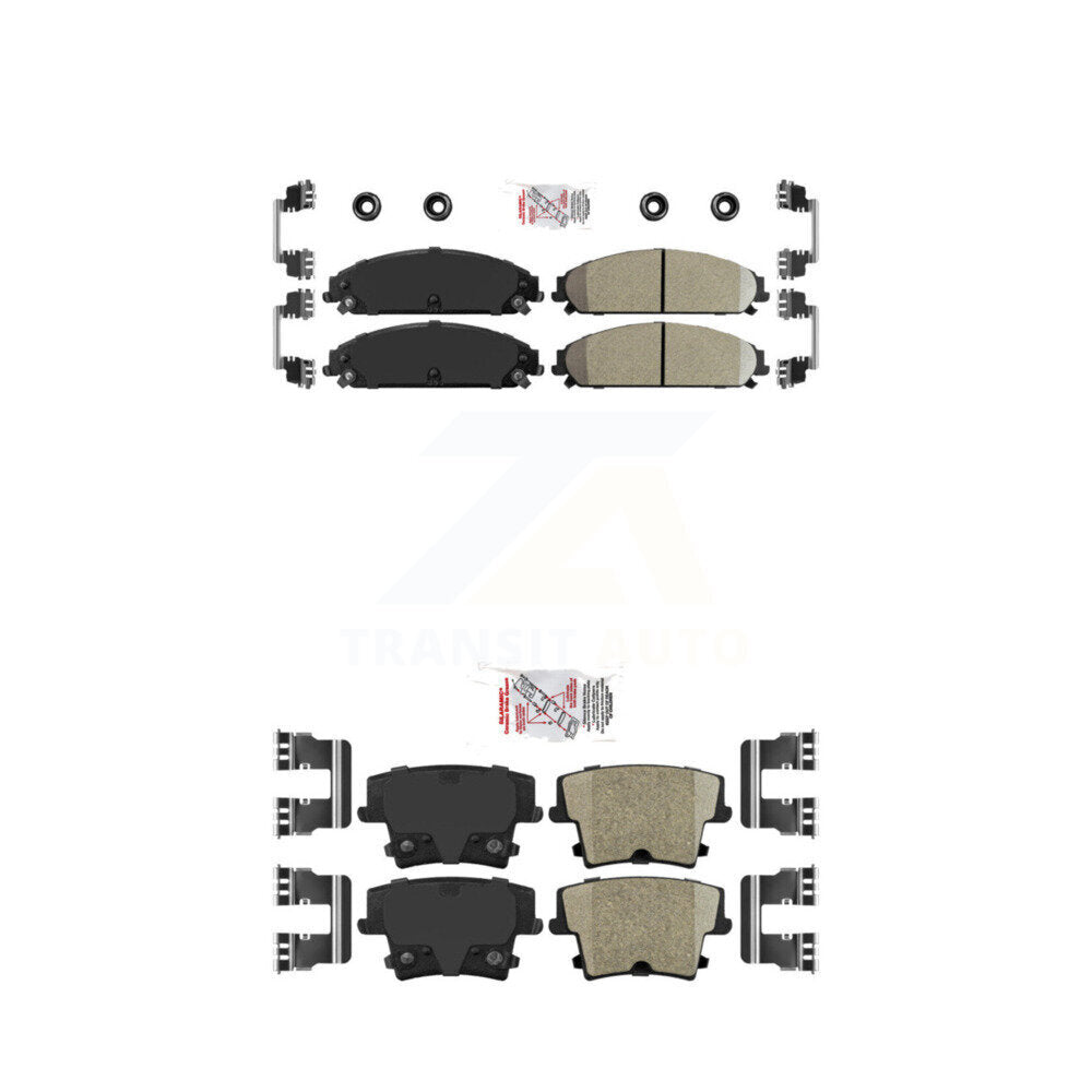 Ceramic Disc Brake Pads Front Rear Kit For Dodge Charger Chrysler 300 Challenger