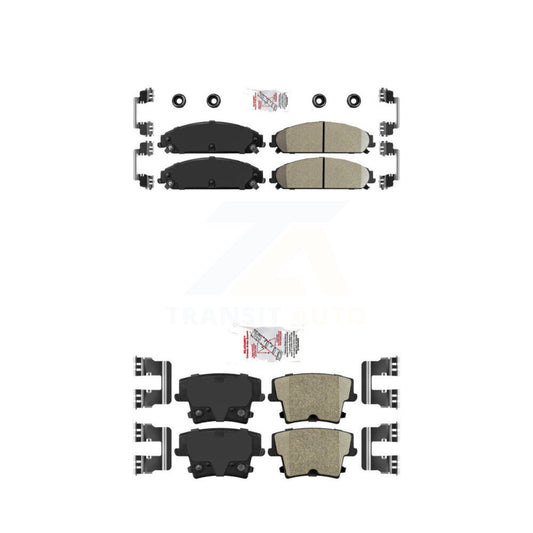 Ceramic Disc Brake Pads Front Rear Kit For Dodge Charger Chrysler 300 Challenger