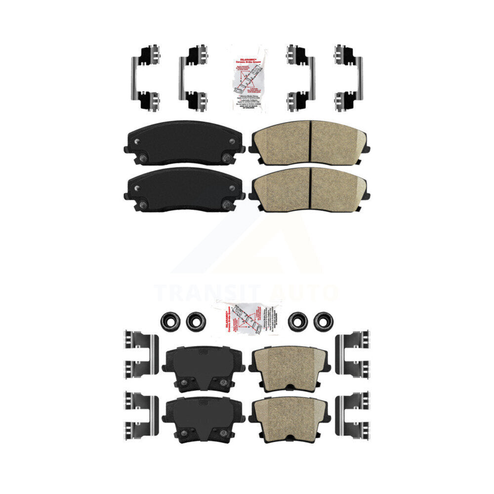 Ceramic Disc Brake Pads Front Rear Kit For Dodge Charger Chrysler 300 Challenger
