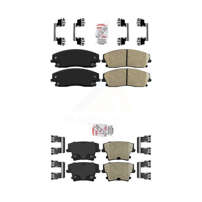 Ceramic Disc Brake Pads Front Rear Kit For Dodge Charger Chrysler 300 Challenger