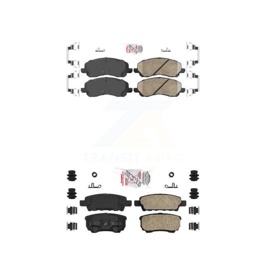 Ceramic Disc Brake Pads Front Rear Kit For Jeep Patriot Mitsubishi Lancer Dodge