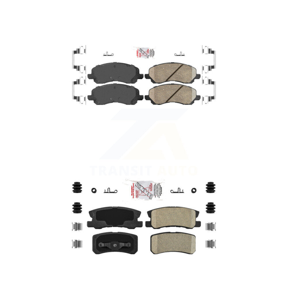 Ceramic Disc Brake Pads Front Rear Kit For Jeep Mitsubishi Patriot Lancer 200