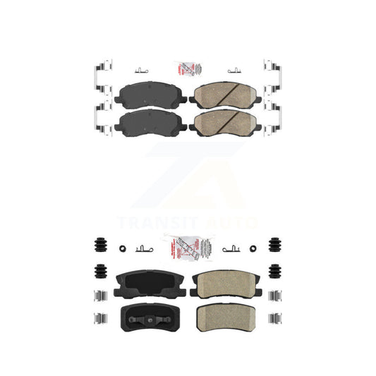 Ceramic Disc Brake Pads Front Rear Kit For Jeep Mitsubishi Patriot Lancer 200