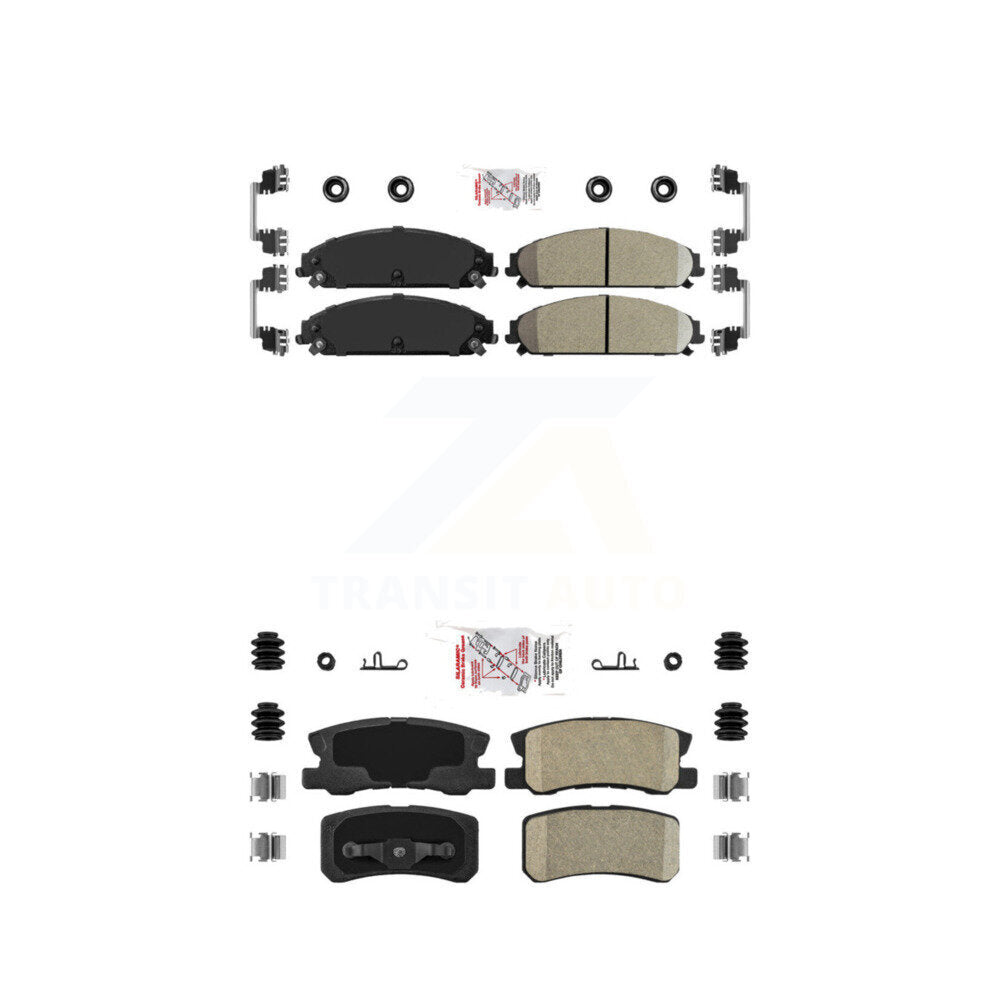 Ceramic Disc Brake Pads Front Rear Kit For 2008-2009 Dodge Caliber SRT-4
