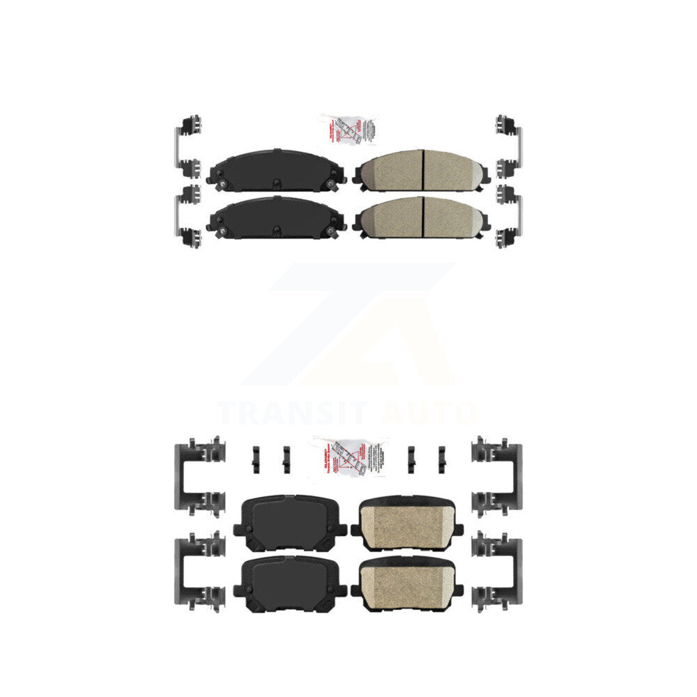 Ceramic Disc Brake Pads Front Rear Kit For Dodge Charger Pursuit with RWD 5.7L