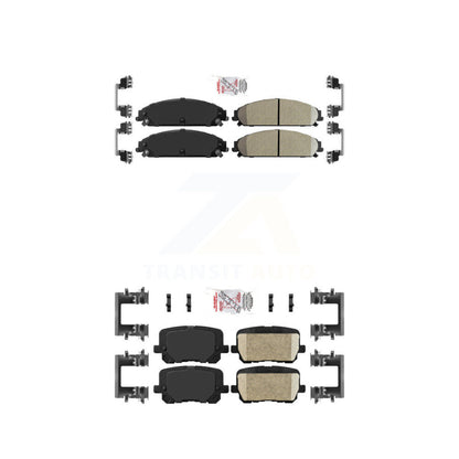 Ceramic Disc Brake Pads Front Rear Kit For Dodge Charger Pursuit with RWD 5.7L