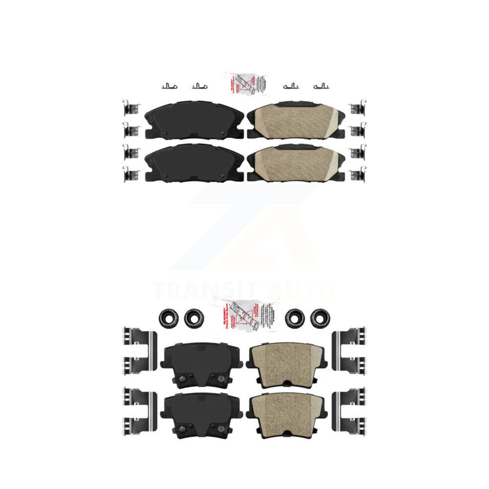Ceramic Disc Brake Pads Front Rear Kit For Dodge Charger