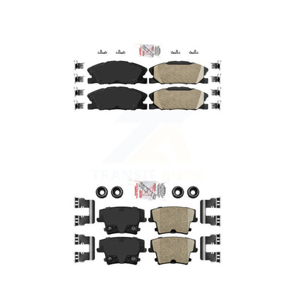 Ceramic Disc Brake Pads Front Rear Kit For Dodge Charger