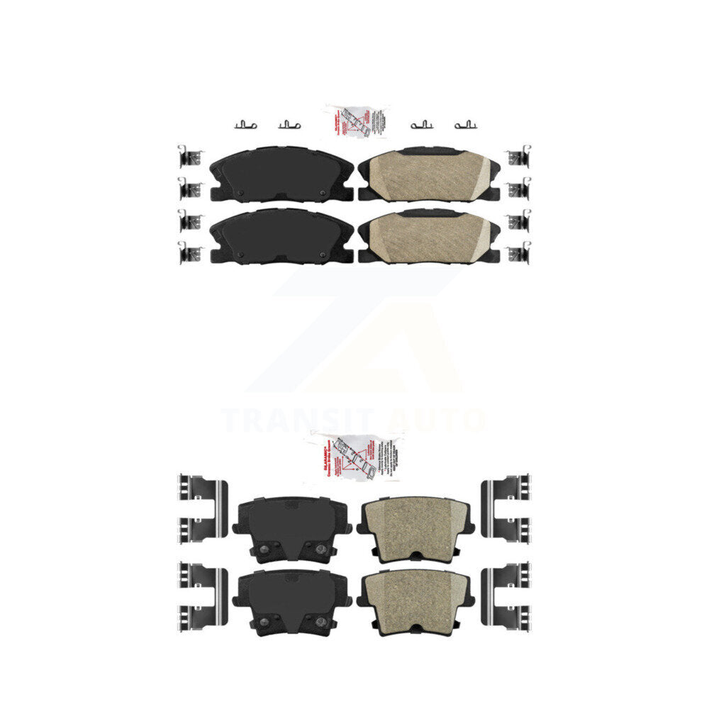 Ceramic Disc Brake Pads Front Rear Kit For Dodge Charger
