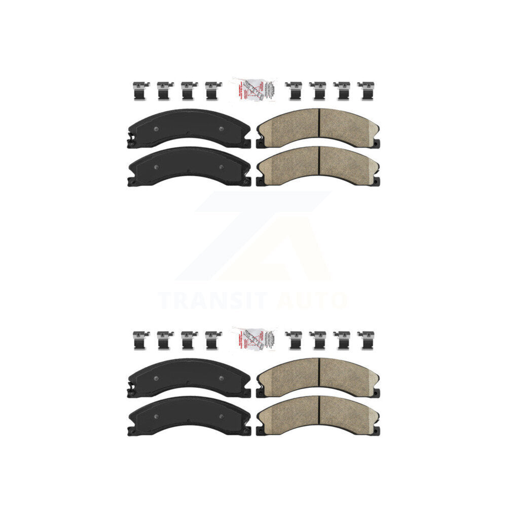 Ceramic Disc Brake Pads Front Rear Kit For GMC Chevrolet Sierra 2500 HD 3500