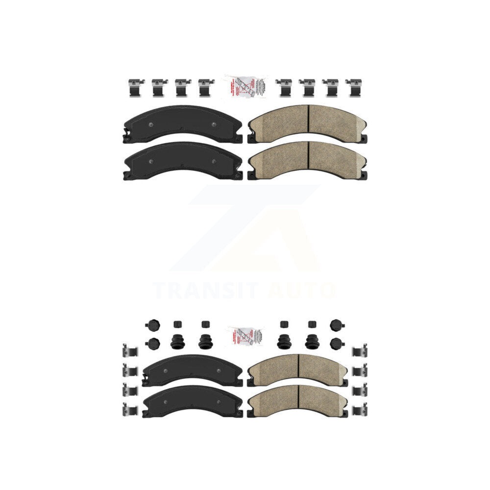 Ceramic Disc Brake Pads Front Rear Kit For GMC Chevrolet Sierra 2500 HD 3500