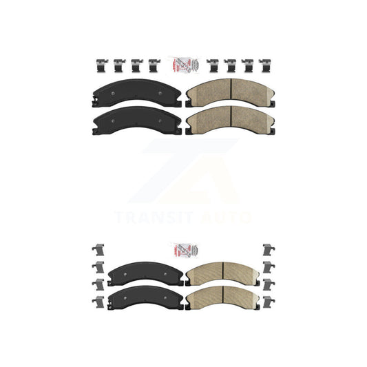 Ceramic Disc Brake Pads Front Rear Kit For Nissan NV2500 TITAN XD NV3500 NV1500